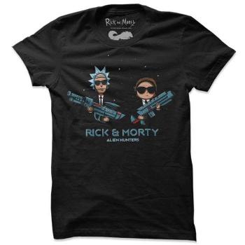 Tricou - ALIEN HUNTERS - RICK AND MORTY Style T-Shirt