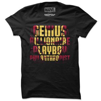 Tricou - GENIUS BILLIONAIRE PLAYBOY PHILANTHROPIST - MARVEL Style T-Shirt