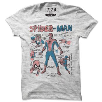 Branch index finger collide Spider Man - TRICOURI SUPEREROI - - Tricou - SPIDER SUIT MANUAL - MARVEL  Style T-Shirt - Tricou